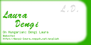laura dengi business card